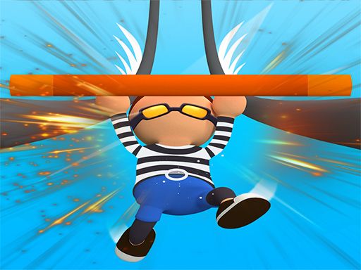 Roof Run Rails Man - railing challenge Game online - browser game screenshot