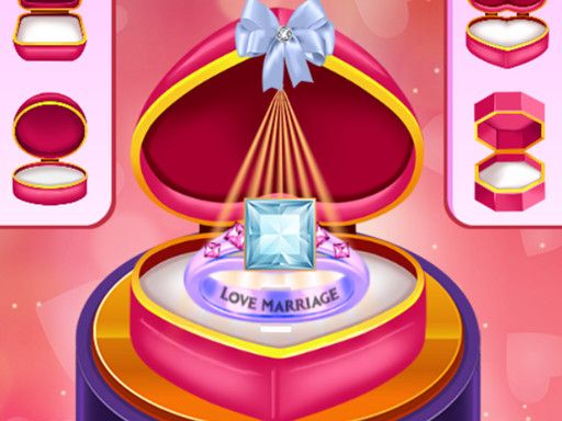 Romantic Wedding Ring Design - browser game screenshot