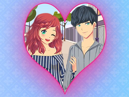 Romantic Anime Couples Dress Up Game - browser game screenshot