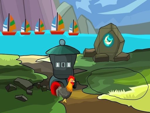 Rooster Hen Escape - browser game screenshot