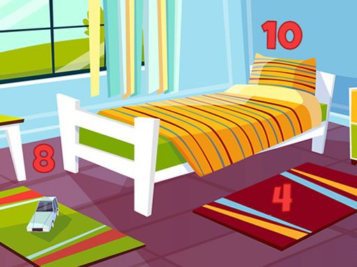 Rooms Hidden Numbers - browser game screenshot