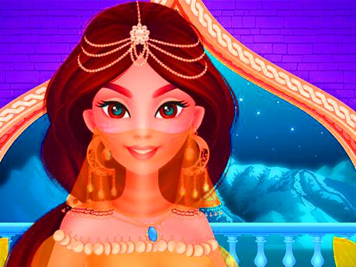 Cute Arabian Princess Dress Up - browser game screenshot
