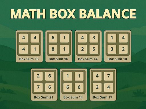 Math Box Balance