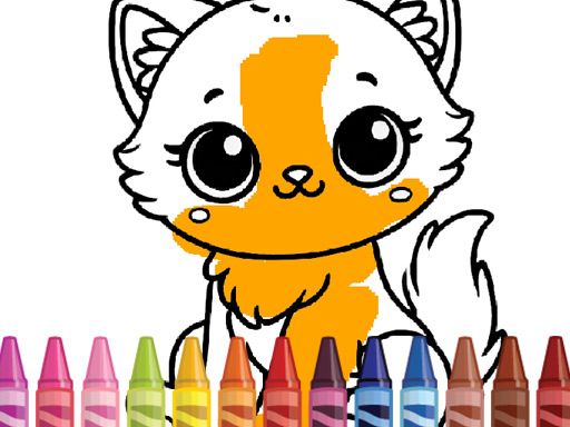 Cute Animals Coloring   Adorable Fun for Kids - browser game screenshot