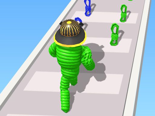 Rope-Man Run 3D - browser game screenshot